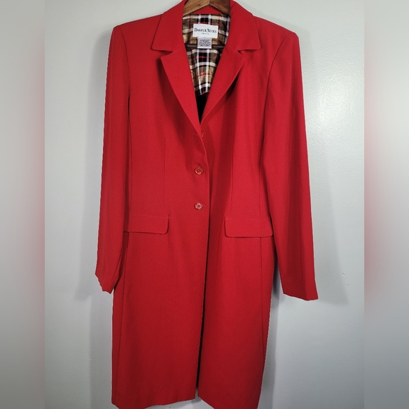 Danny & Nicole Full Length Red Blazer (Dress) - Picture 1 of 3